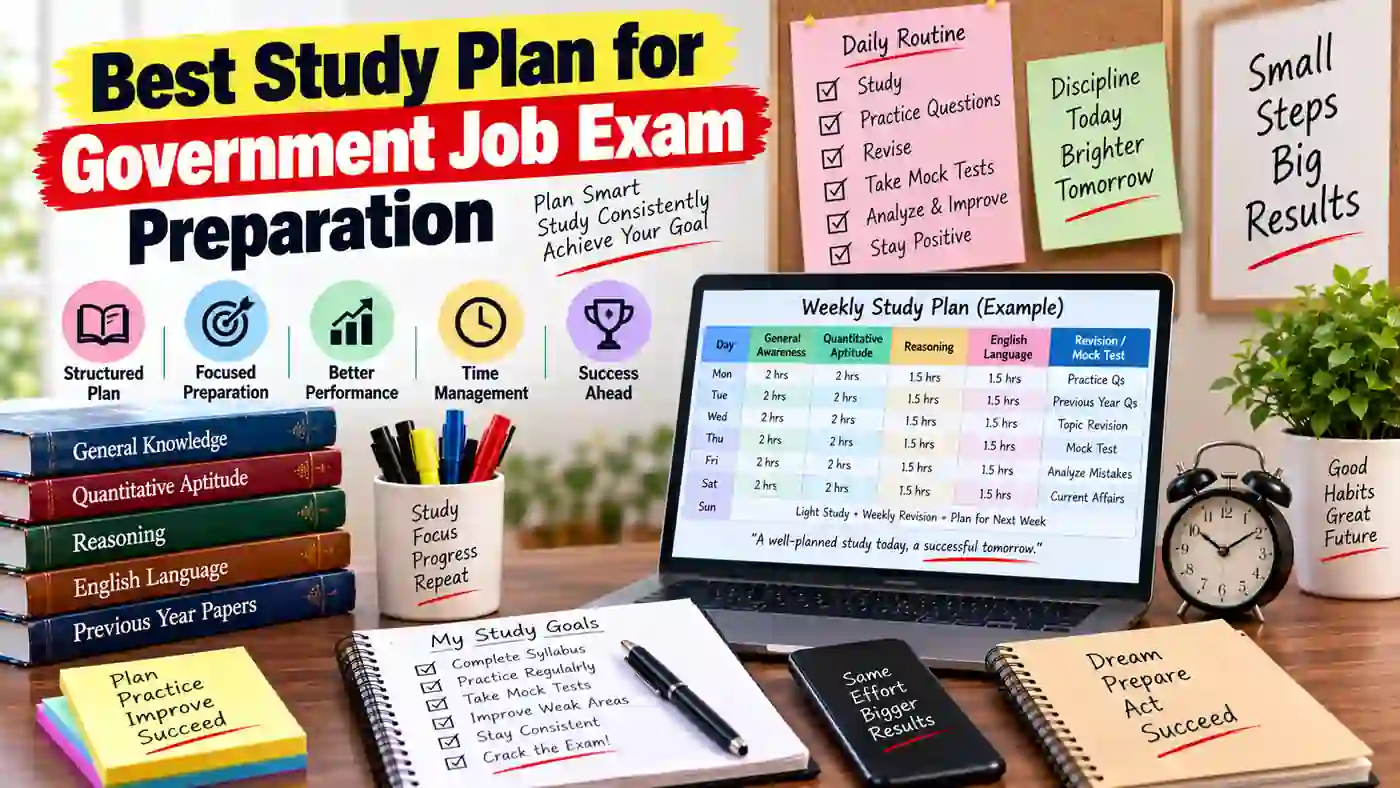 Best Study Plan for Government Job Exam Preparation