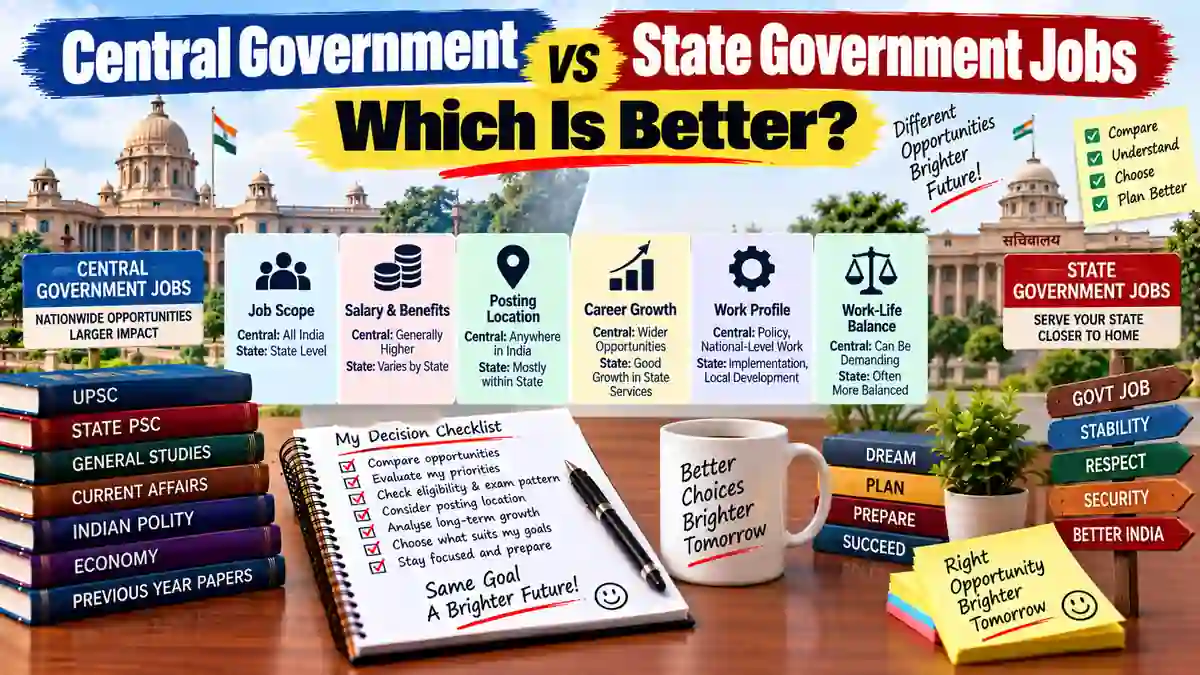 Central Government vs State Government Jobs: Which Is Better?
