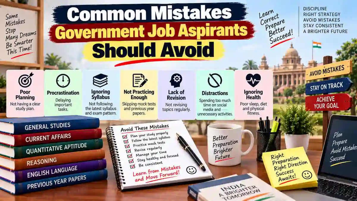 Common Mistakes Government Job Aspirants Should Avoid