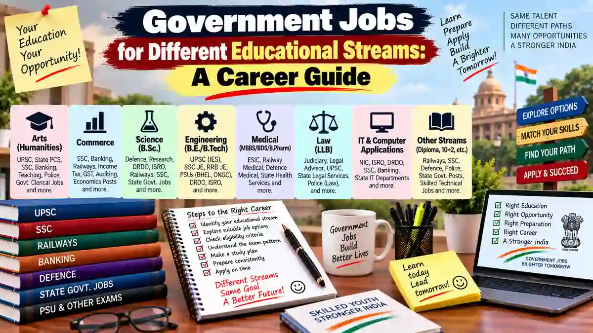 Government Jobs for Different Educational Streams: A Career Guide