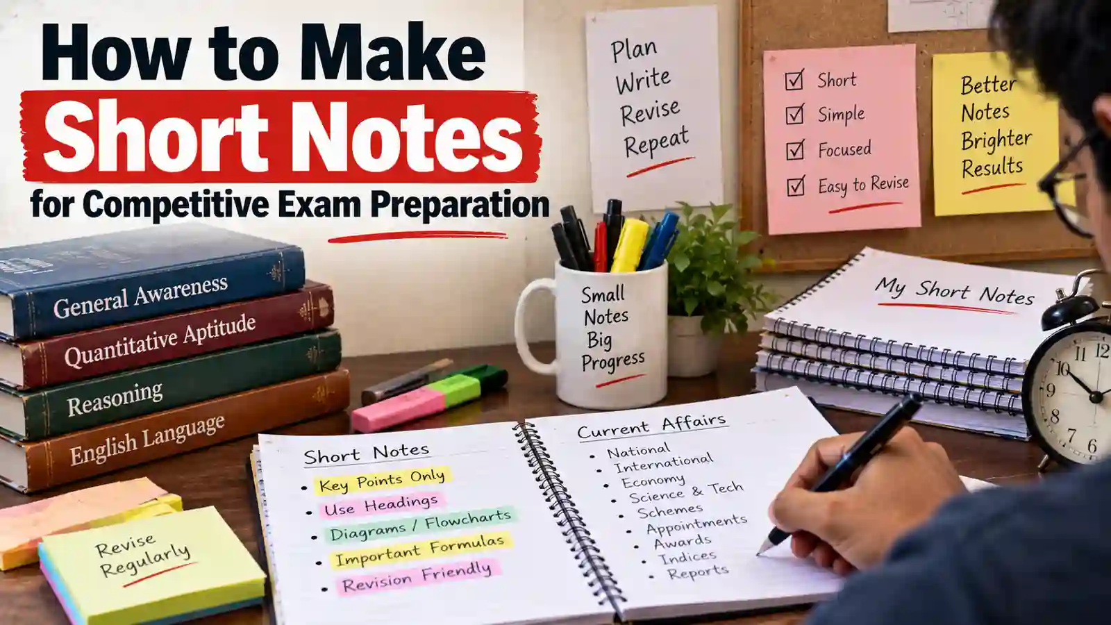 How to Make Short Notes for Competitive Exam Preparation