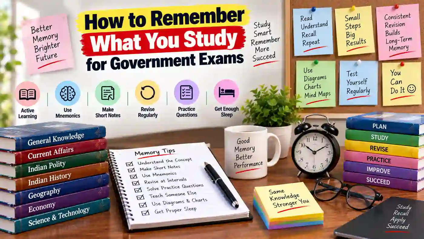 How to Remember What You Study for Government Exams